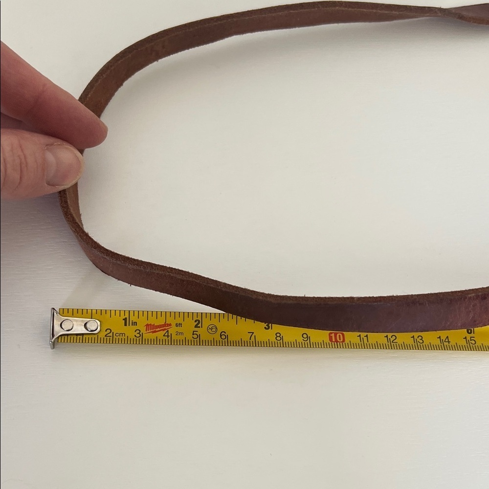 Artisan Leather Crossbody Bag in Deep Brown - Picture 8 of 11